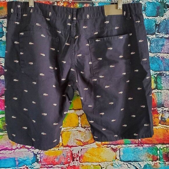 Jeans Fashion Alligator/Crocodile Print Casual Shorts Men's 42 - Picture 4 of 5